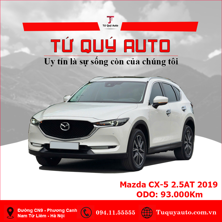 Xe Mazda CX5 2.5 AT 2WD 2019 - Trắng