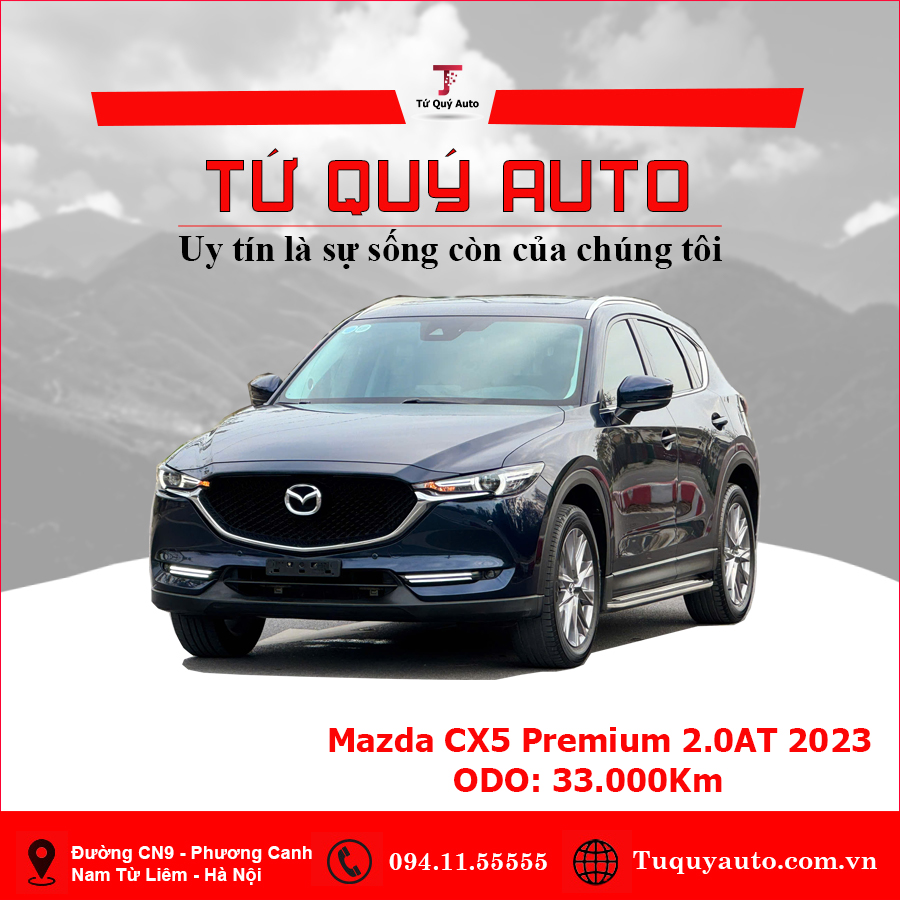 Xe Mazda CX5 Premium 2.0 AT 2023 - Xanh Đen