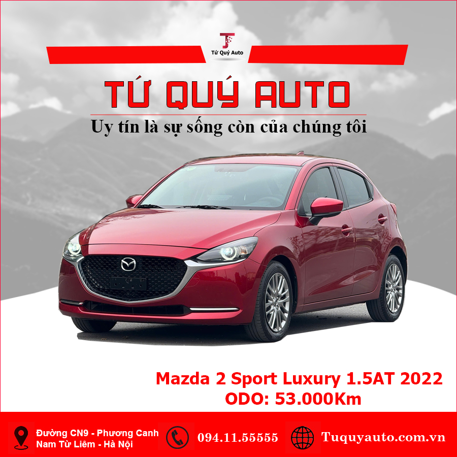 Xe Mazda 2 Sport Luxury 2022 - Đỏ