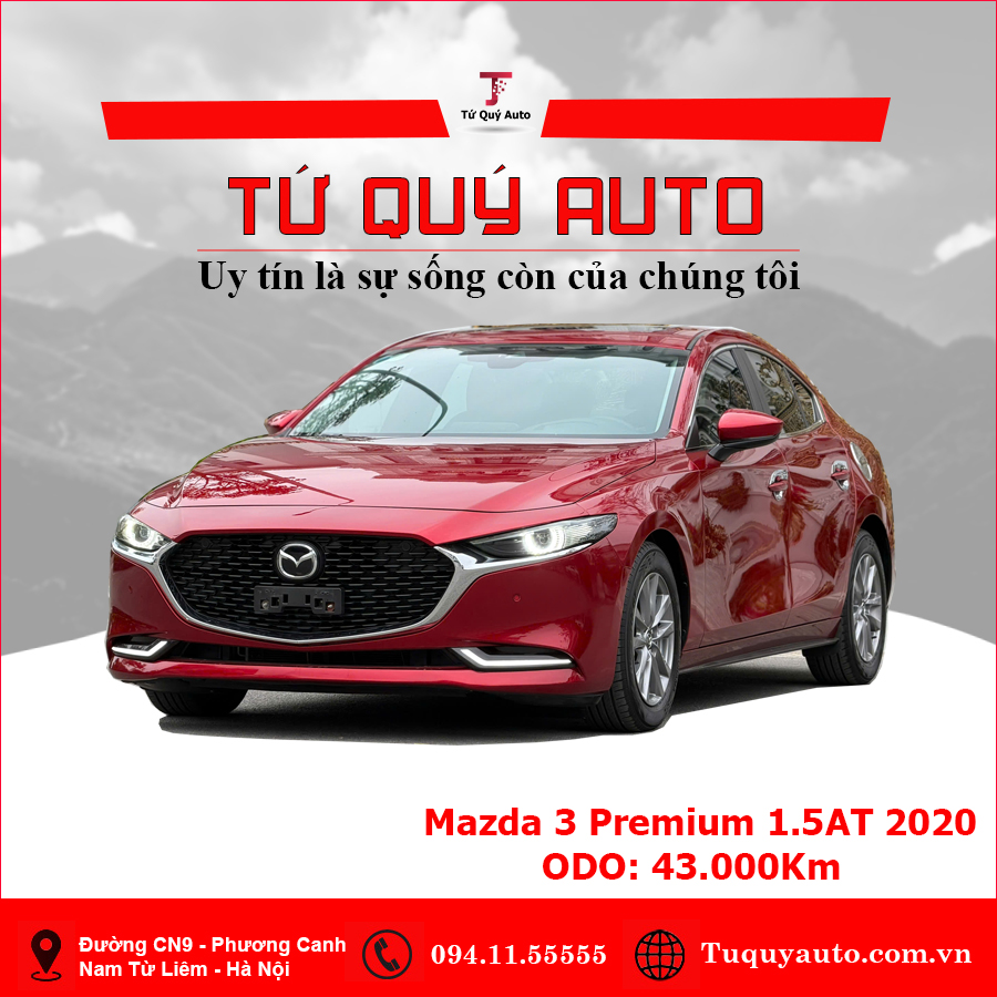 Xe Mazda 3 1.5L Premium 2020 - Đỏ
