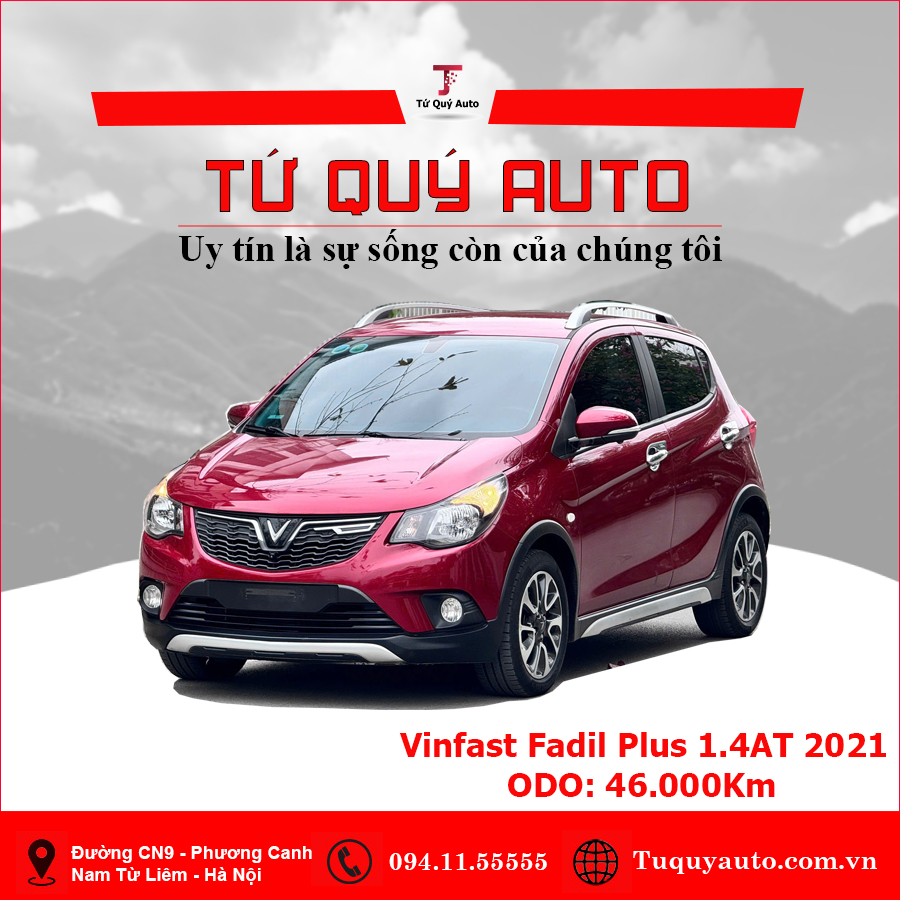 Xe VinFast Fadil 1.4 AT Plus 2021 - Đỏ