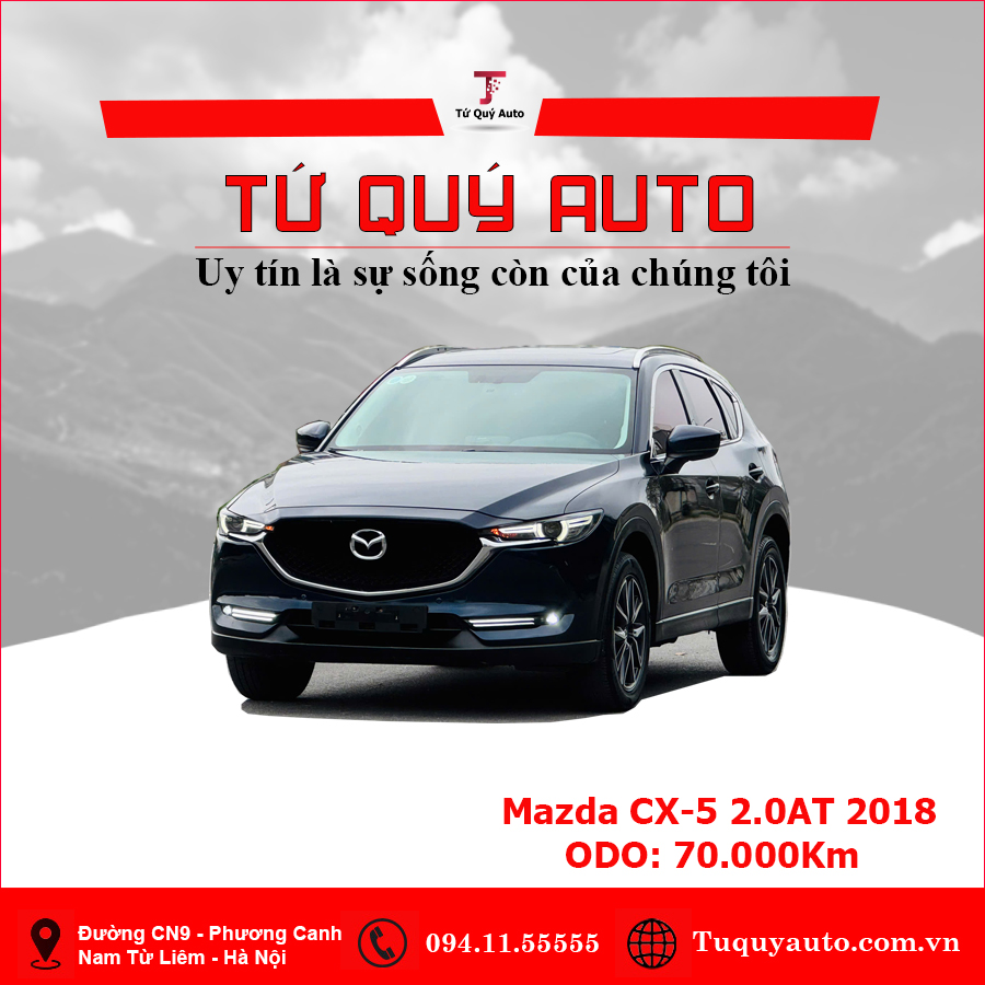 Xe Mazda CX5 2.0 AT 2018 - Xanh Đen