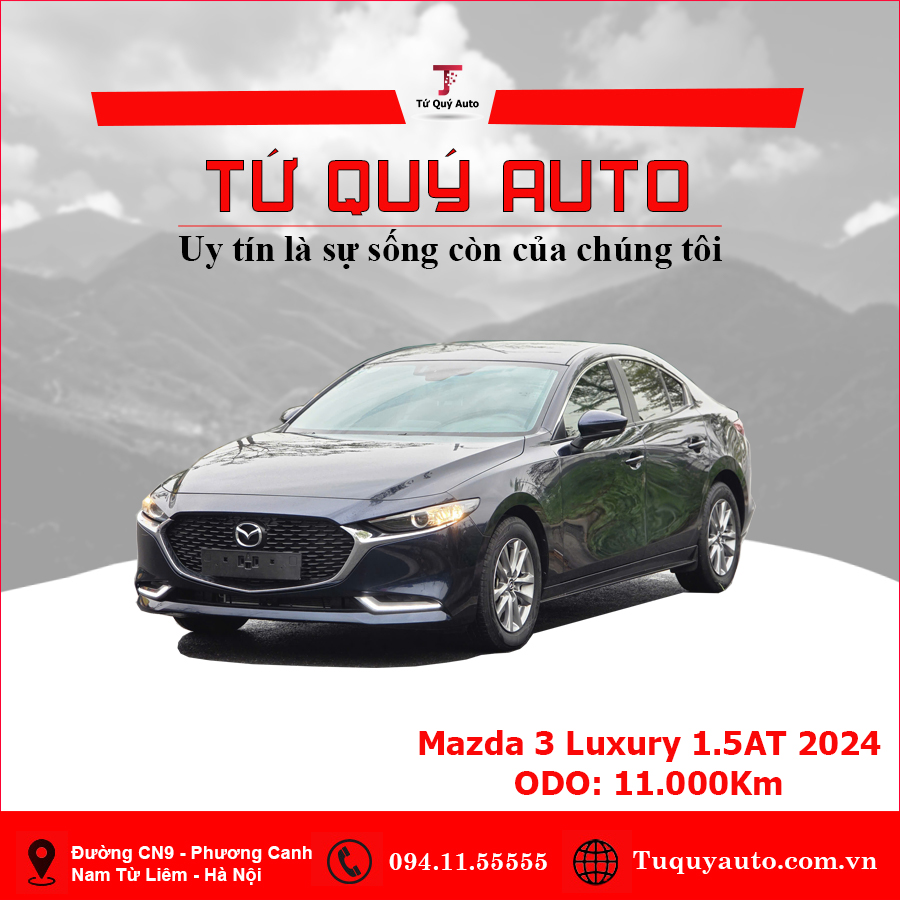 Xe Mazda 3 1.5L Luxury 2024 - Xanh Đen