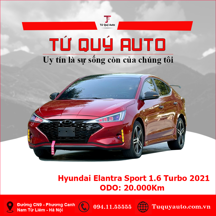 Xe Hyundai Elantra Sport 1.6 AT 2021 - Đỏ