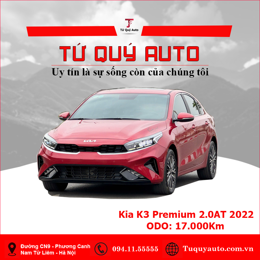 Xe Kia K3 Premium 2.0 AT 2022 - Đỏ