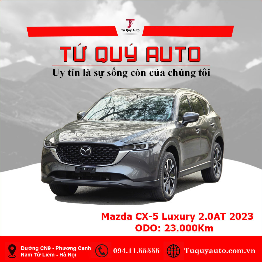 Xe Mazda CX5 Luxury 2.0 AT 2023 - Xám