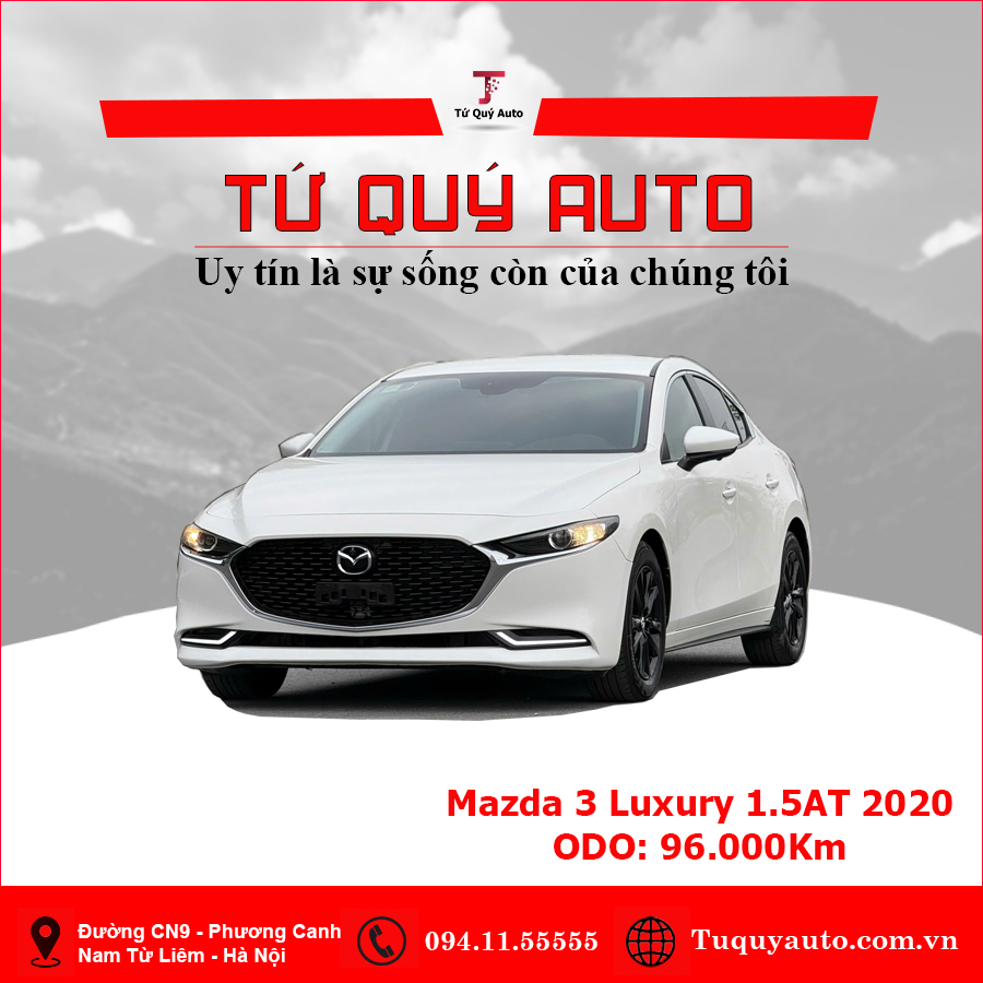 Xe Mazda 3 1.5L Luxury 2020 - Trắng
