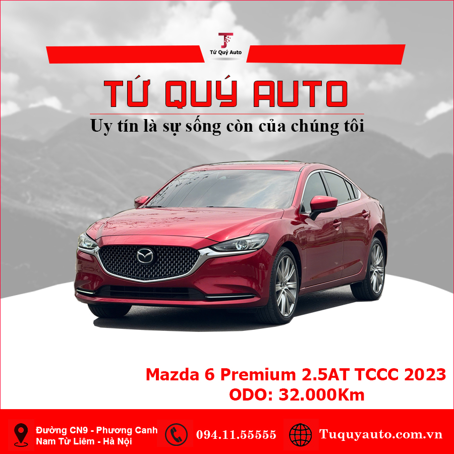 Xe Mazda 6 Signature Premium 2.5 AT 2023 - Đỏ