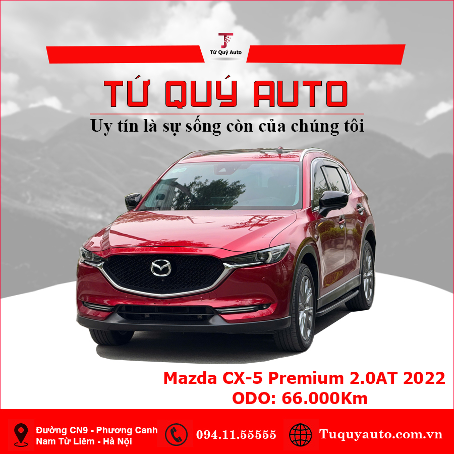 Xe Mazda CX5 Premium 2.0 AT 2022 - Đỏ