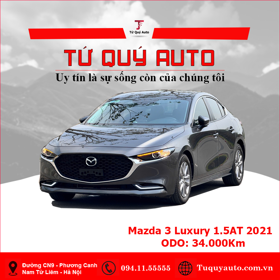 Xe Mazda 3 1.5L Luxury 2021 - Xám