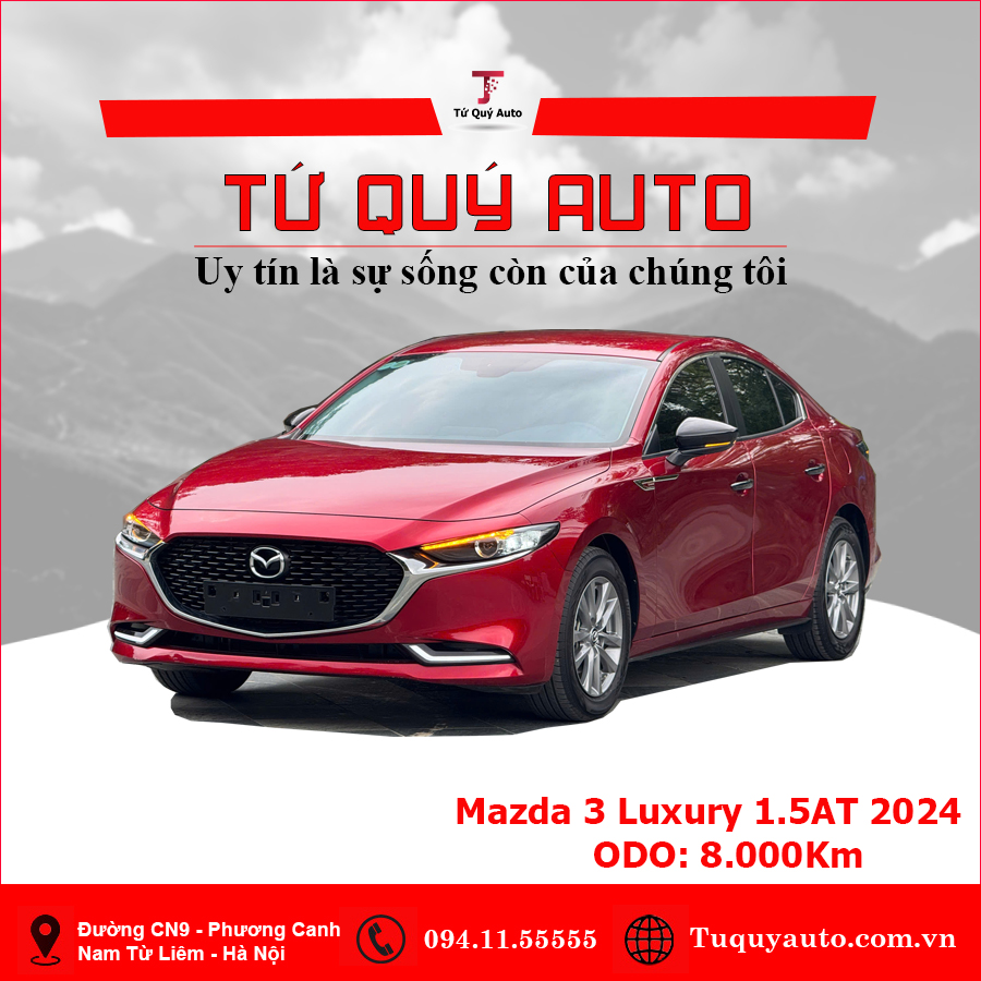 Xe Mazda 3 1.5L Luxury 2024 - Đỏ