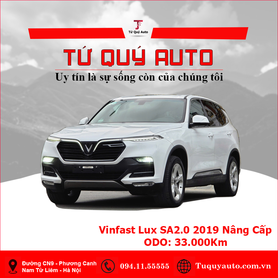 Xe VinFast Lux A 2.0 Plus 2.0 AT 2019 - Trắng