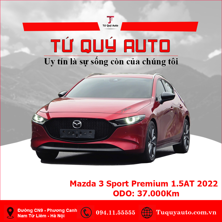 Xe Mazda 3 1.5L Sport Premium 2022 - Đỏ