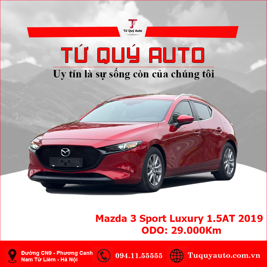 Xe Mazda 3 1.5L Sport Luxury 2019 - Đỏ