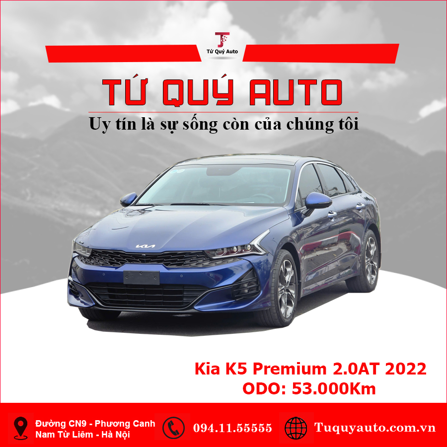 Xe Kia K5 Premium 2.0 AT 2022 - Xanh