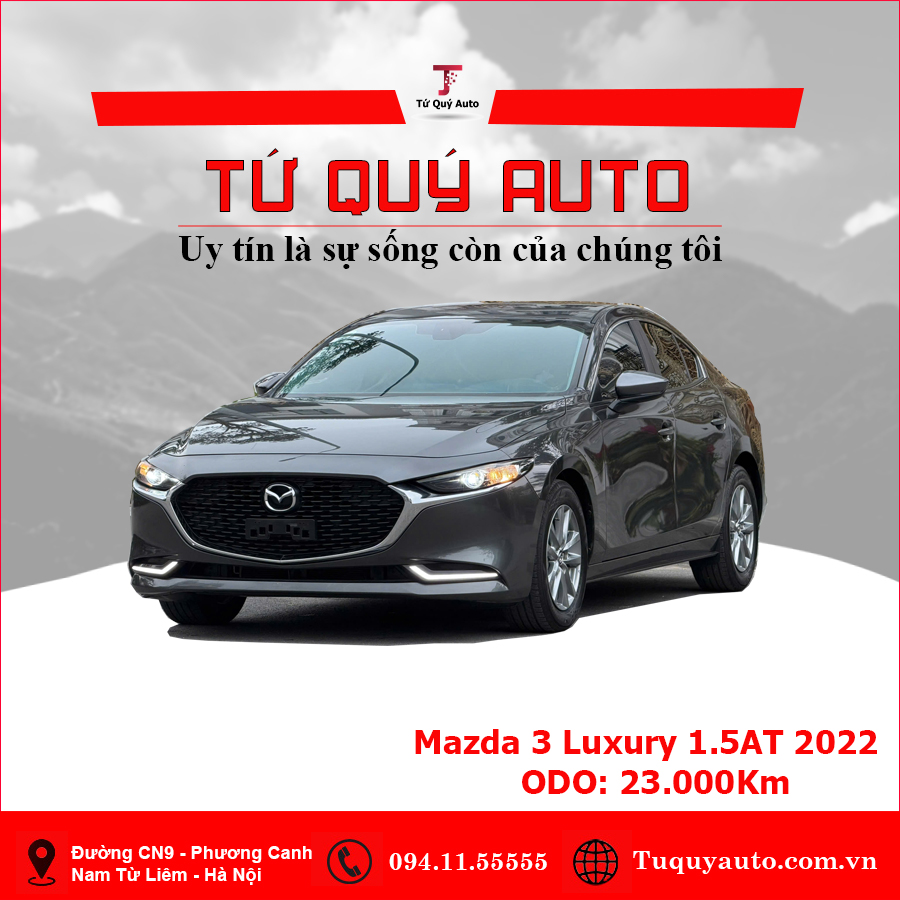 Xe Mazda 3 1.5L Luxury 2022 - Xám