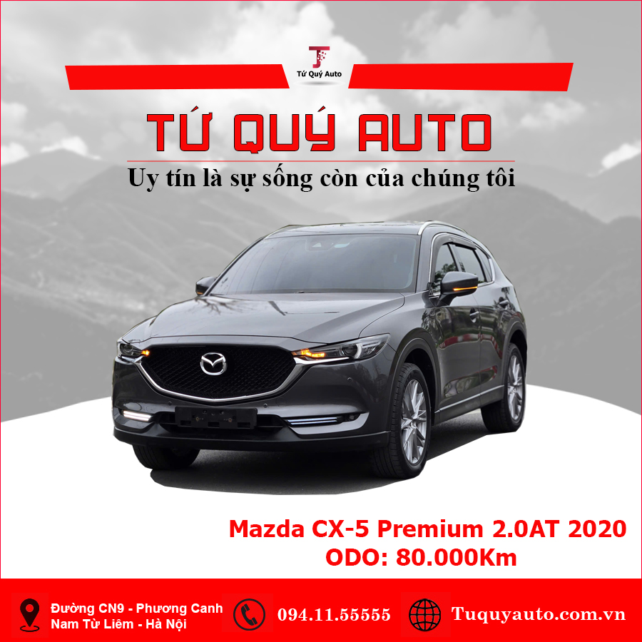 Xe Mazda CX5 2.0 Premium 2020 - Xám