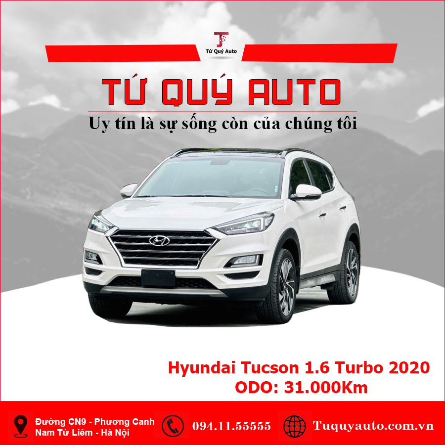 Xe Hyundai Tucson 1.6 AT Turbo 2020 - Trắng