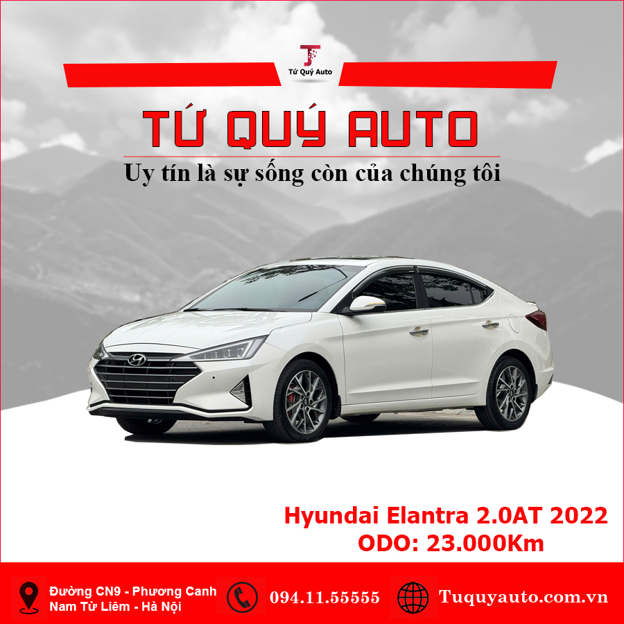 Xe Hyundai Elantra 2.0 AT 2022 - Trắng
