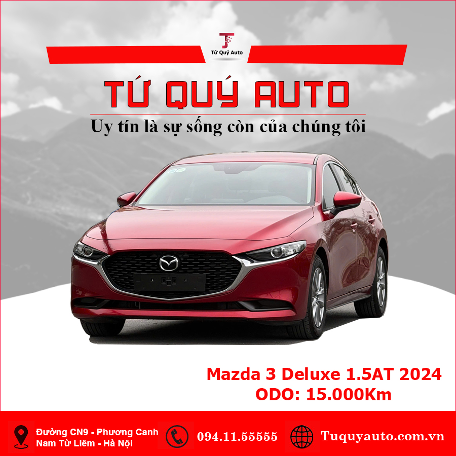 Xe Mazda 3 1.5L Deluxe 2024 - Đỏ