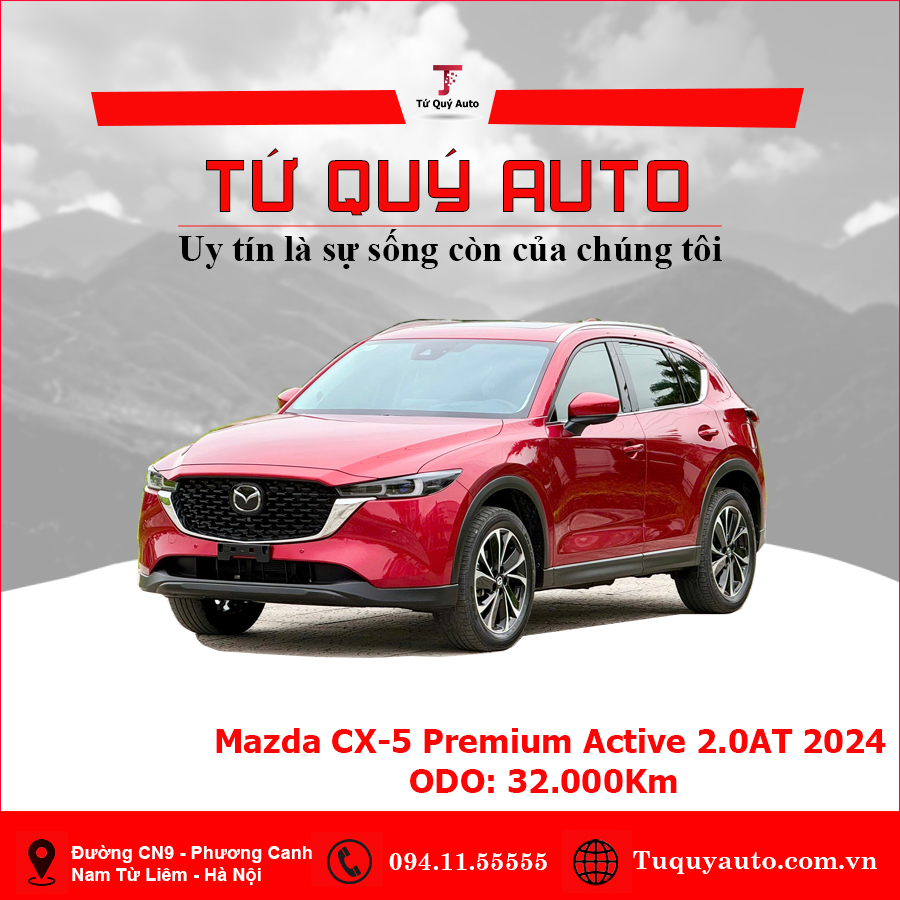 Xe Mazda CX5 Premium 2.0 AT 2024 - Đỏ