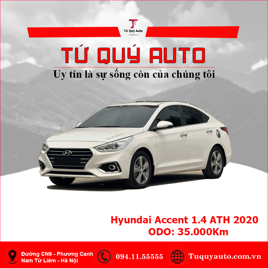 Xe Hyundai Accent 1.4 ATH 2020 - Trắng