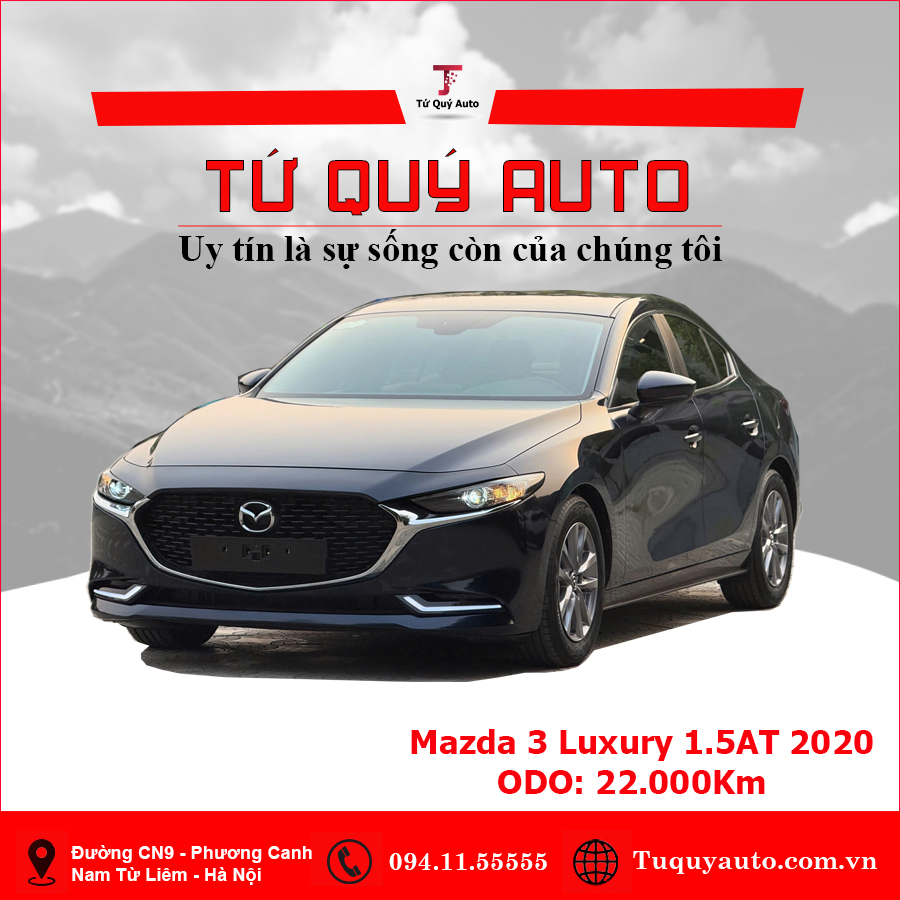Xe Mazda 3 1.5L Luxury 2020 - Xanh Đen