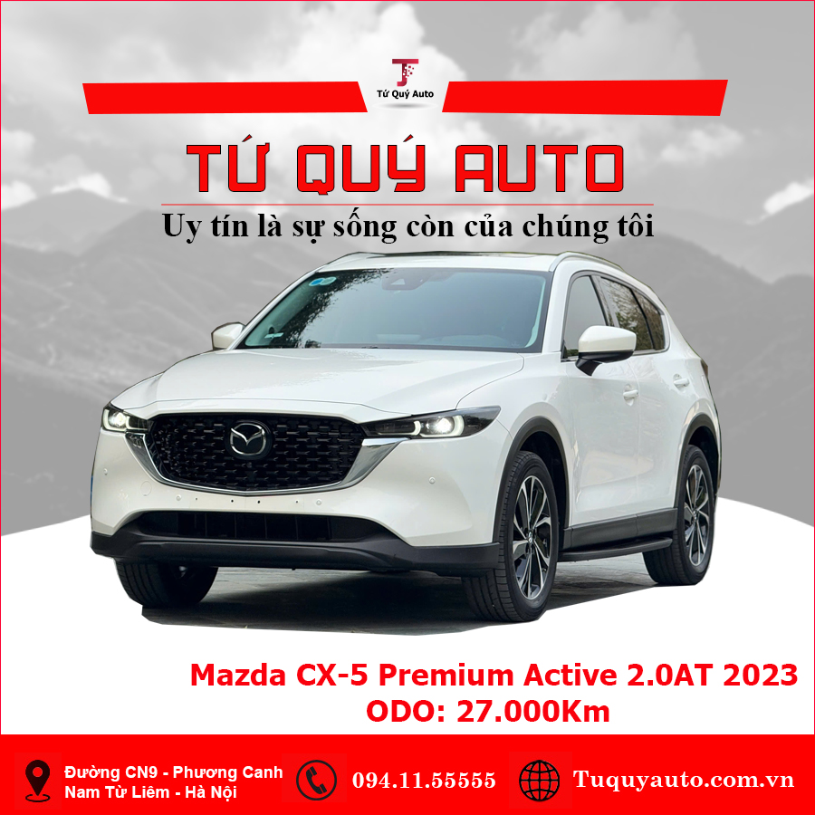 Xe Mazda CX5 Premium 2.0 AT 2023 - Trắng