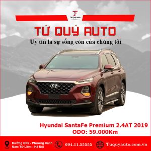 Xe Hyundai SantaFe Premium 2.4L HTRAC 2019 - Đỏ