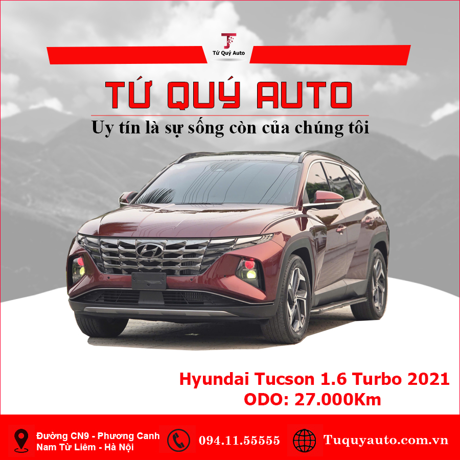 Xe Hyundai Tucson 1.6 AT Turbo HTRAC Đặc biệt 2021 - Đỏ