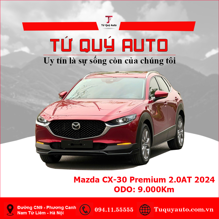 Xe Mazda CX 30 Premium 2.0 AT 2024 - Đỏ