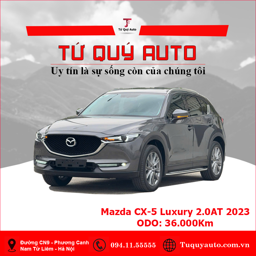Xe Mazda CX5 Luxury 2.0 AT 2023 - Xám