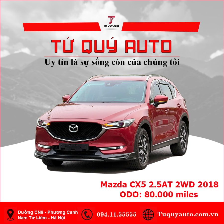 Xe Mazda CX5 2.5 AT 2WD 2018 - Đỏ