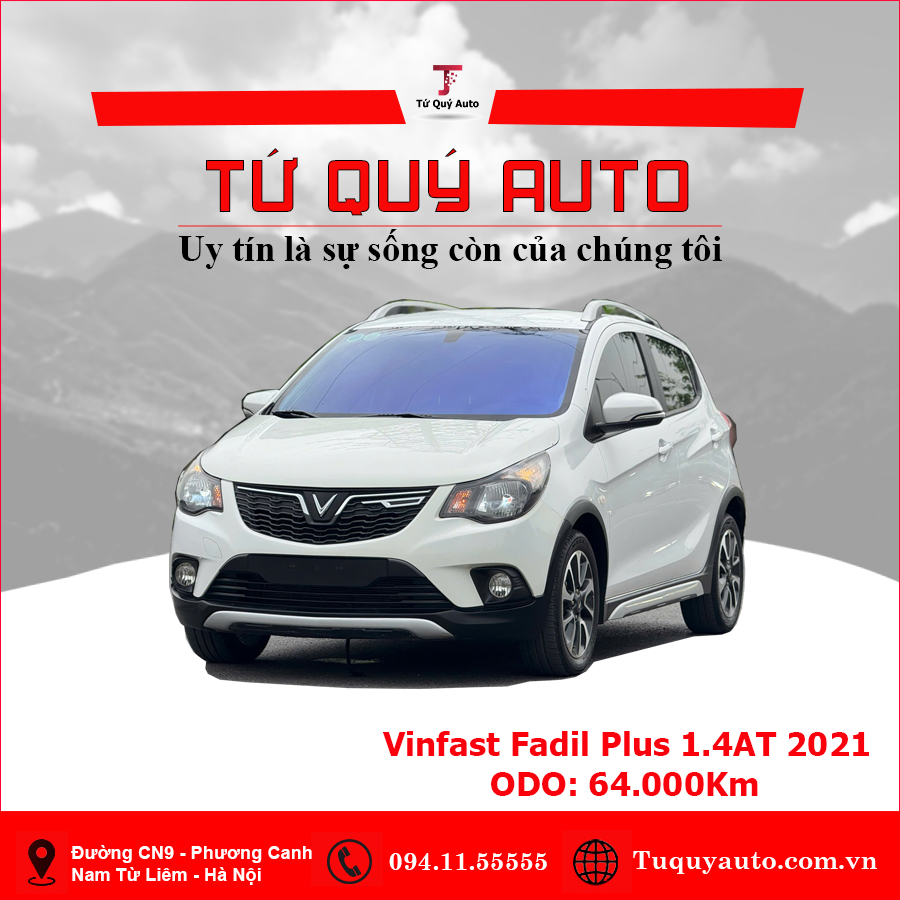 Xe VinFast Fadil 1.4 AT Plus 2021 - Trắng