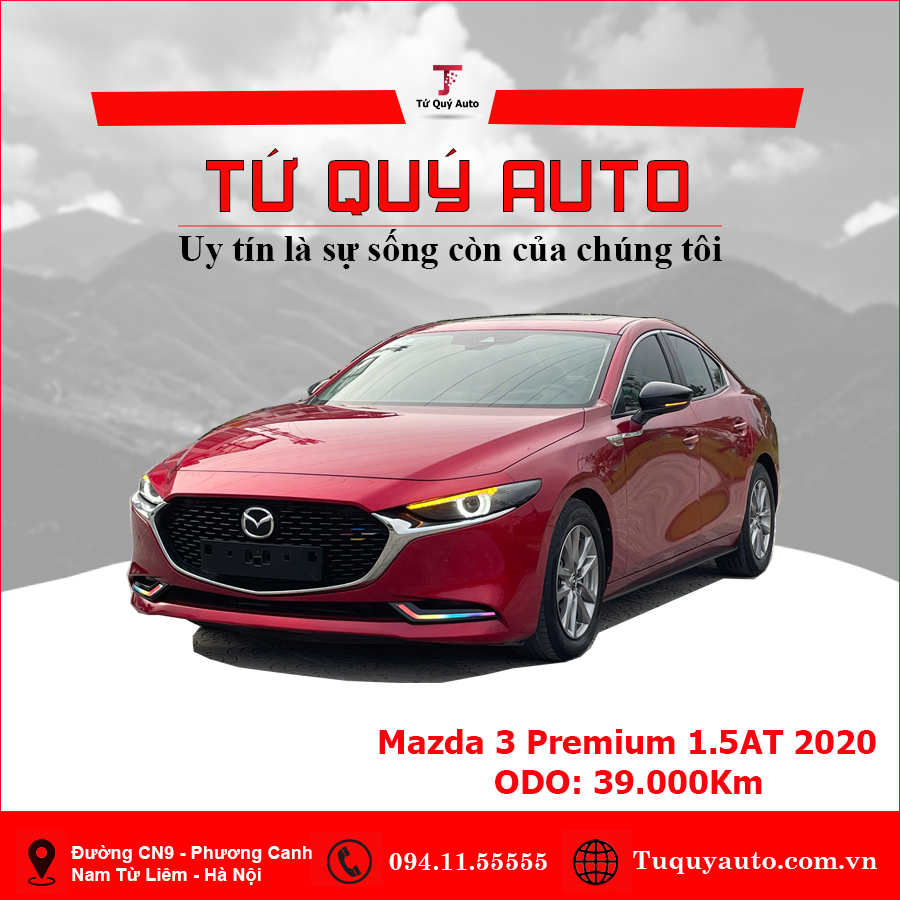 Xe Mazda 3 1.5L Premium 2020 - Đỏ