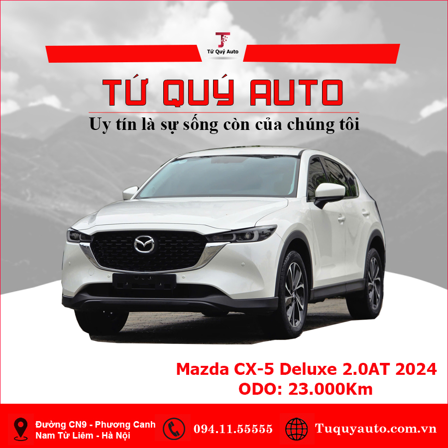 Xe Mazda CX5 Deluxe 2.0 AT 2024 - Trắng
