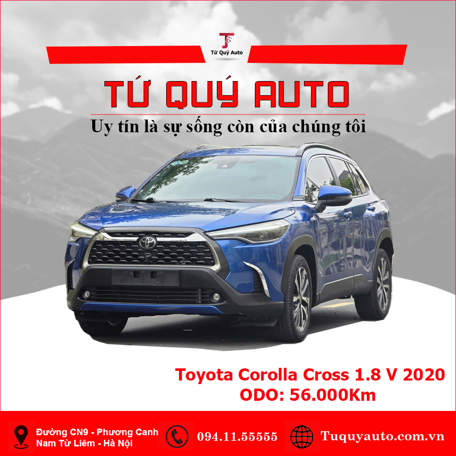 Xe Toyota Corolla Cross 1.8V 2020 - Xanh