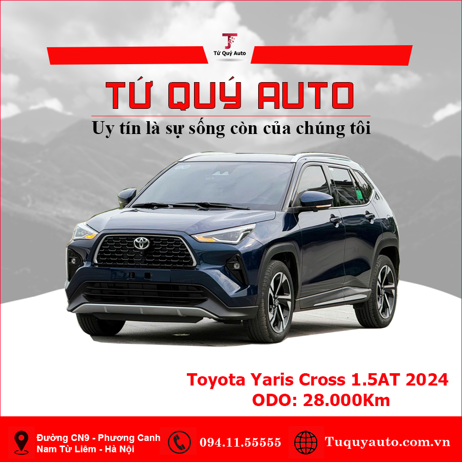 Xe Toyota Yaris Cross 1.5AT 2024 - Xanh Đen