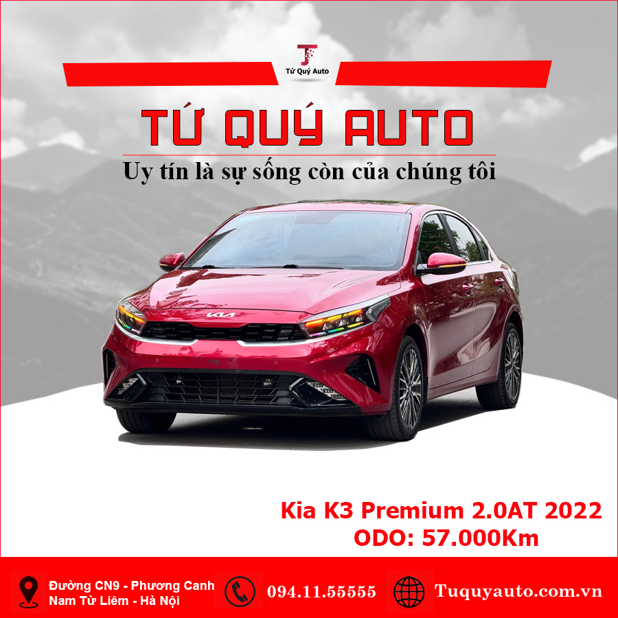 Xe Kia K3 Premium 2.0 AT 2022 - Đỏ