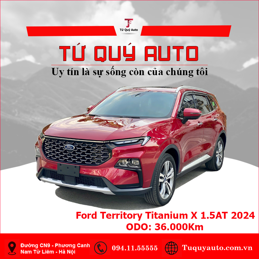 Xe Ford Territory Titanium X 1.5 AT 2024 - Đỏ