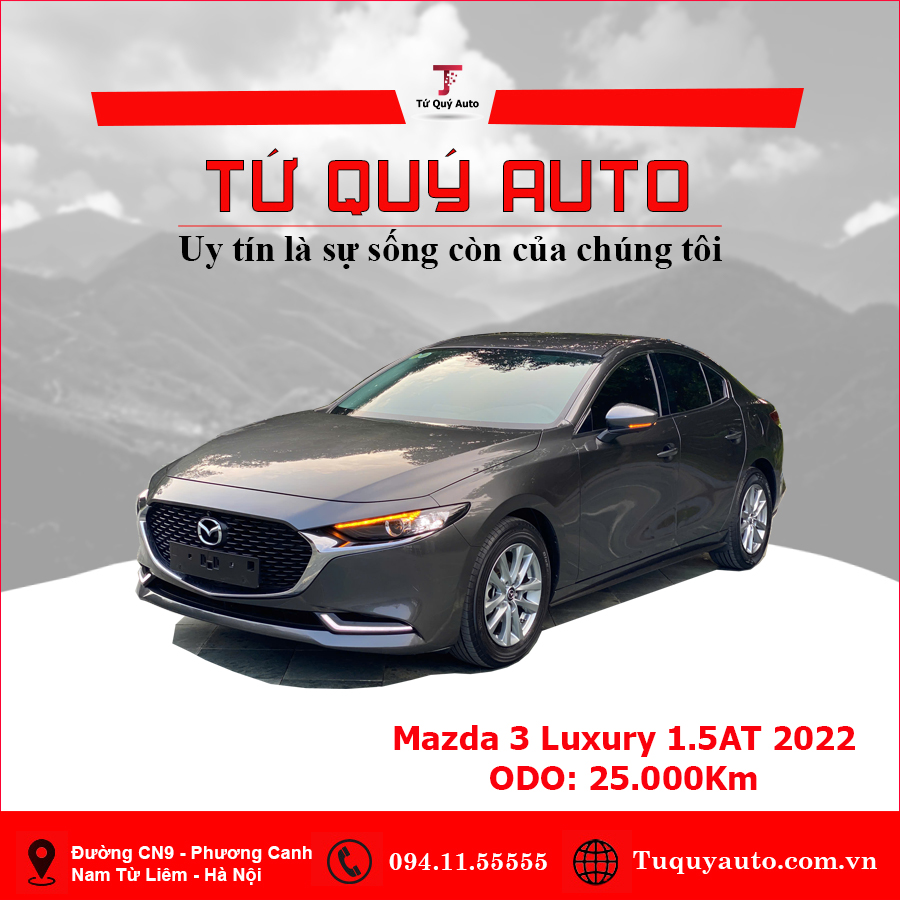 Xe Mazda 3 1.5L Luxury 2022 - Xám