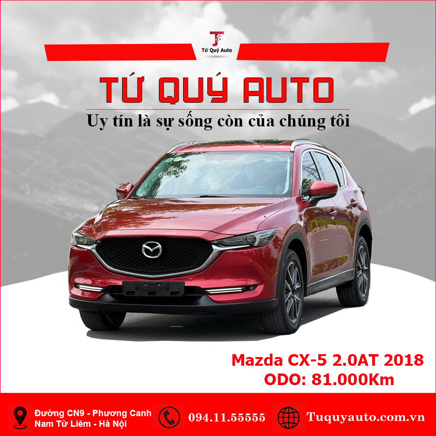 Xe Mazda CX5 2.0 AT 2WD 2018 - Đỏ