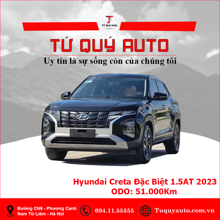 Xe Hyundai Creta Đặc biệt 1.5 AT 2023 - Đen