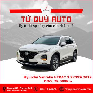 Xe Hyundai SantaFe Đặc Biệt 2.2L HTRAC 2019 - Trắng