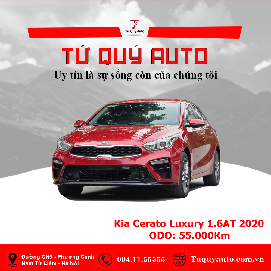 Xe Kia Cerato 1.6 AT Luxury 2020 - Đỏ