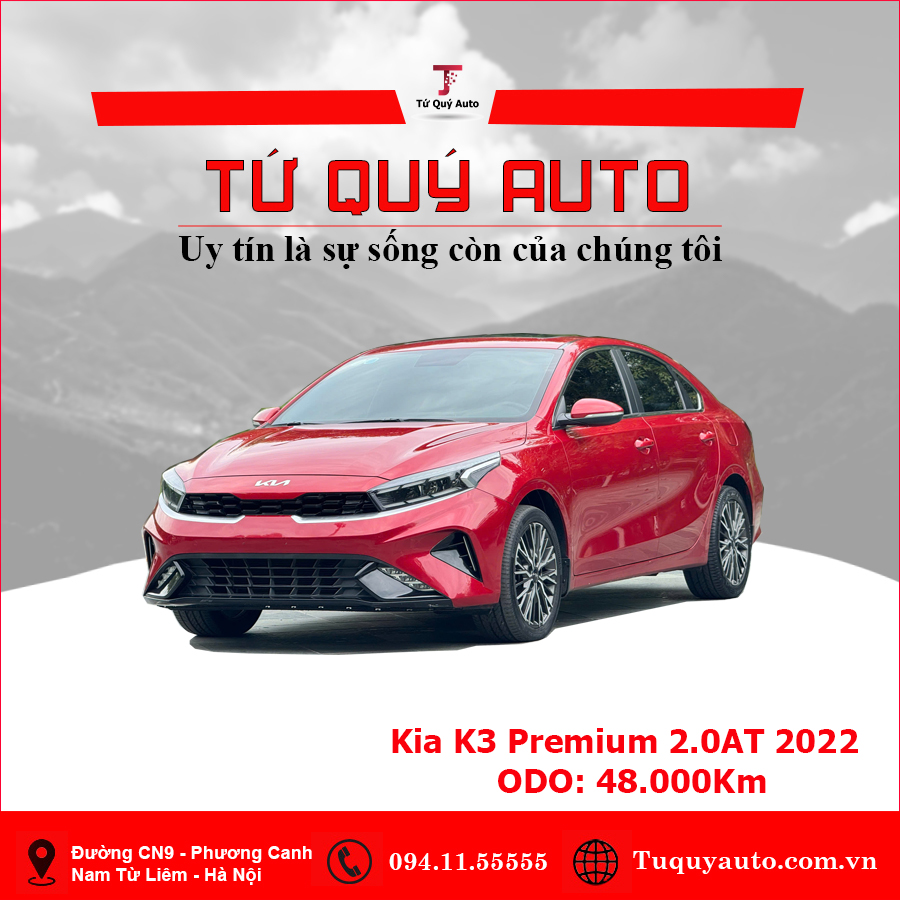 Xe Kia K3 Premium 2.0 AT 2022 - Đỏ