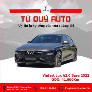 Xe VinFast Lux A 2.0 Tiêu chuẩn 2022 - Đen