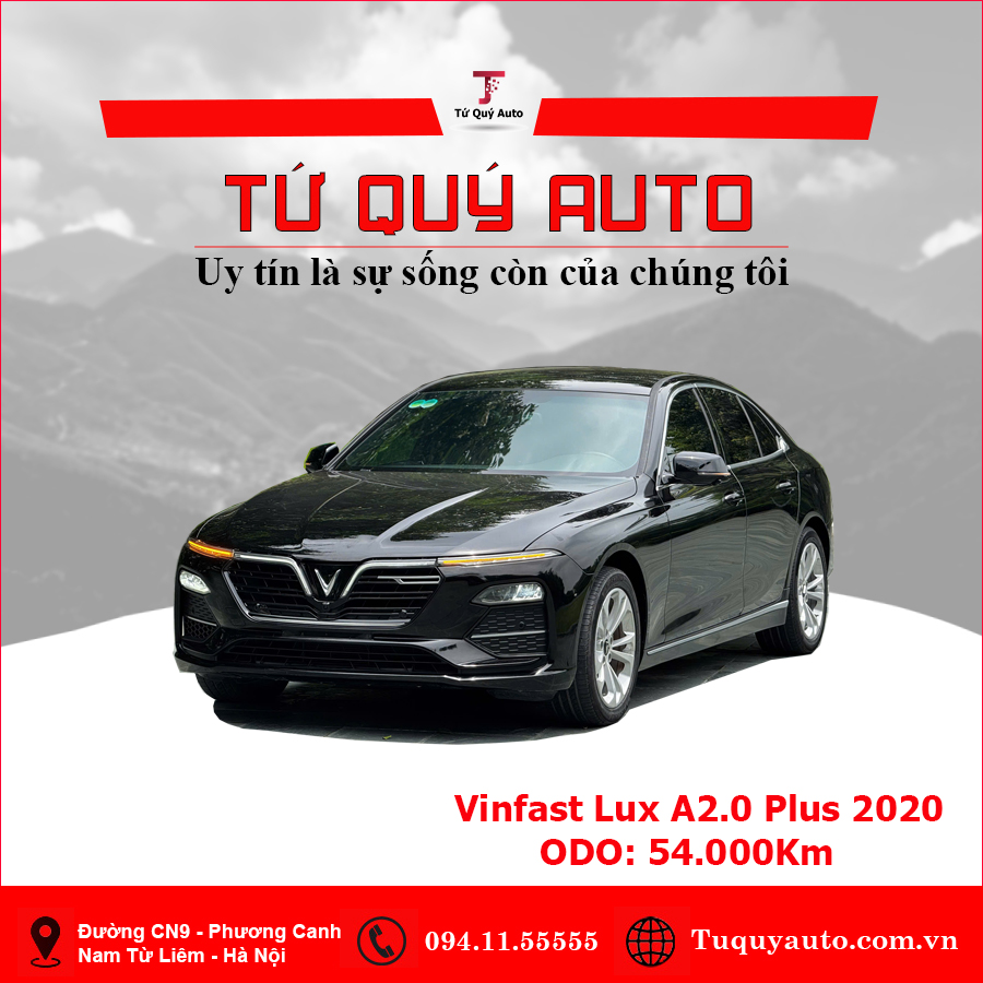 Xe VinFast Lux A 2.0 Plus 2.0 AT 2020 - Đen