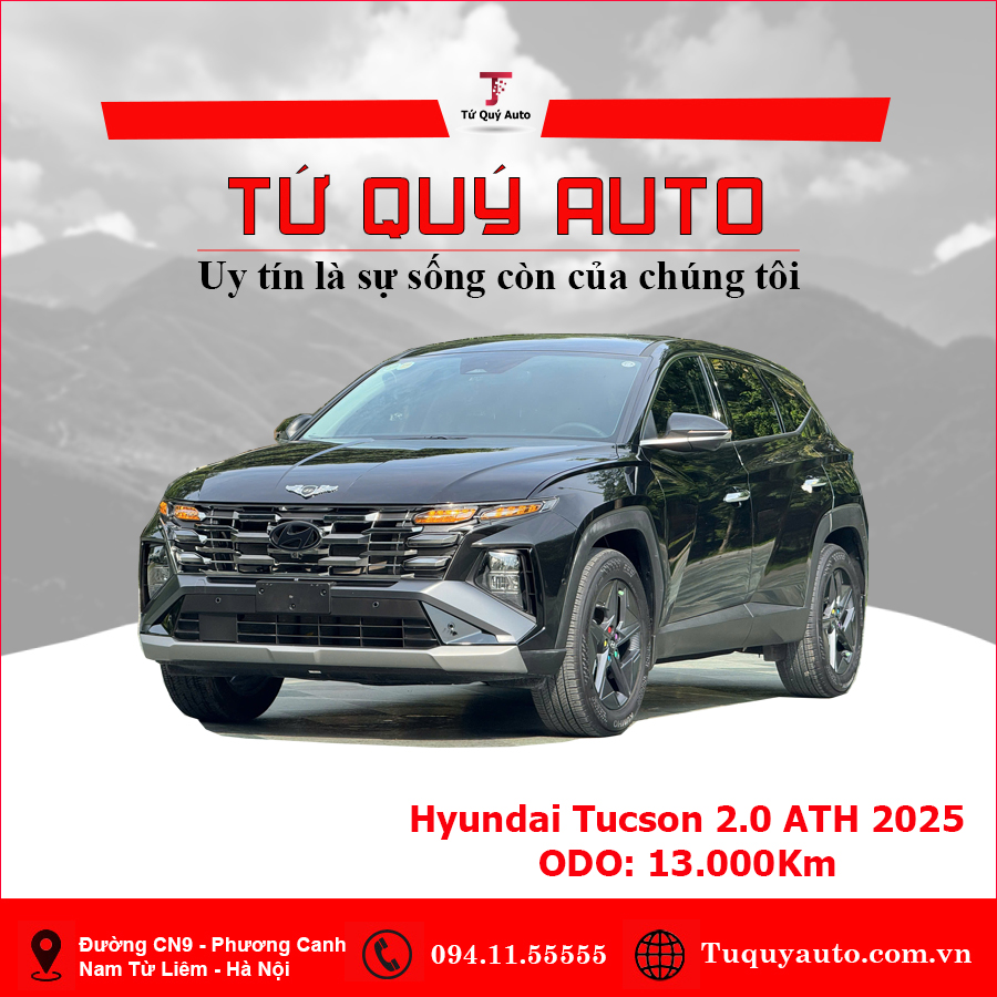 Xe Hyundai Tucson 2.0 AT Đặc biệt 2025 - Đen
