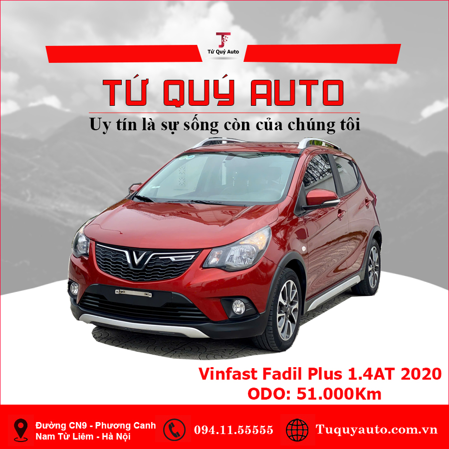 Xe VinFast Fadil 1.4 AT Plus 2020 - Đỏ